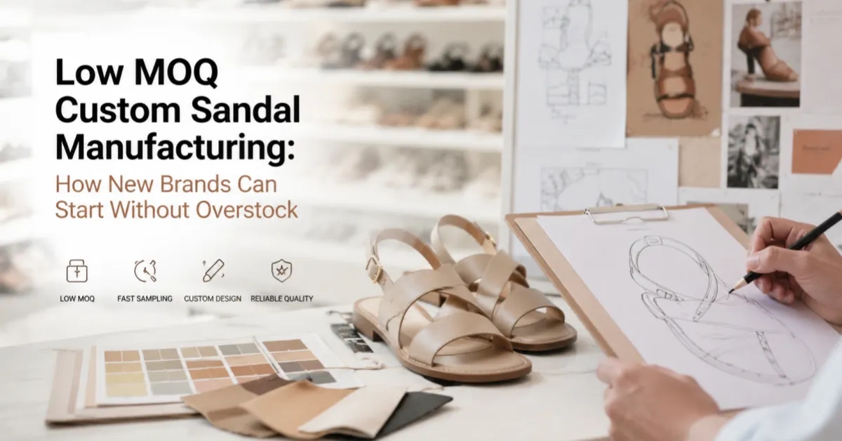 Low MOQ Custom Sandal Manufacturing: How New Brands Can Start Without Overstock