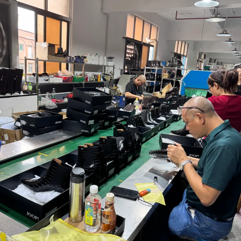 Bespoke shoe manufacturer production line